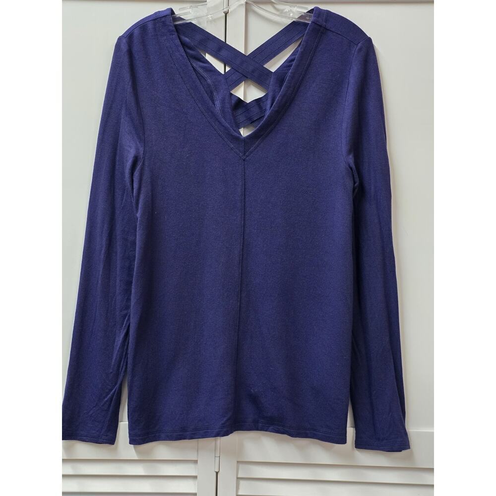 Lilly Pulitzer Areli Pullover Dk Blue Tunic Lattice Back Top-Size Medium Long